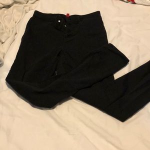 Jet black high rise jeans